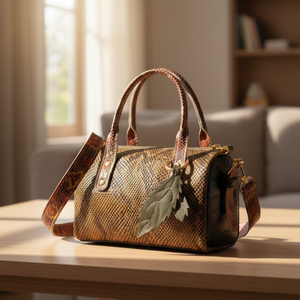 Bolso de Cuero Genuino para Mujer con Correa para el Hombro |   Bolso de Mano de Lujo Hecho a Mano con Borla |   Bolso de Cuero de Dos Tonos de Primera Calidad |   2026 - Product Image 2