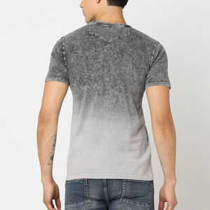 Wholesale Price Men's Acid Wash Men's <b>T</b>-<b>Shirts</b> with Custom Logo High Quantity <b>Long</b> <b>Length</b> and OEM Service Available - Product Image 5