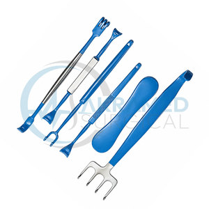 Juego de 6 Retractores Quirúrgicos Manuales Aislados, Instrumentos de Cirugía Plástica con Certificación CE, Retractores Reutilizables de Acero Inoxidable - Product Image 6