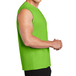Débardeur Premium pour Homme 100% Coton Col Roulé Côtelé Sans Manches Respirant pour Gym et Fitness avec Logo Personnalisé - Product Image 5