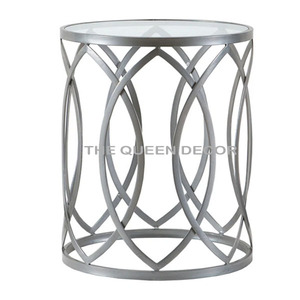 Mesa Auxiliar de Diseño Moderno, de Aluminio y Latón, Estilo Antiguo, para Sala de Estar - Product Image 2