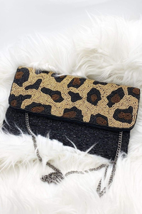 Premium Quality Polyester Bridal Needlework <b>Beaded</b> Clutch Bag <b>Large</b> Eco-Friendly Personalised Indian Fashion Style - Product Image 5