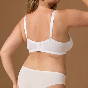 Sujetador Push-Up sin Varillas para Mujer, Copa Tres Cuartos, Espalda en U, Adornado con Pedrería, Transpirable, Spandex/Nailon, Elegante para Todas las Temporadas - Product Image 3