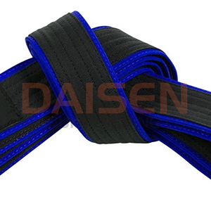Cinturón de Taekwondo de Nailon Negro y Azul, Unisex, Equipo de Entrenamiento de Artes Marciales Resistente - Product Image 6