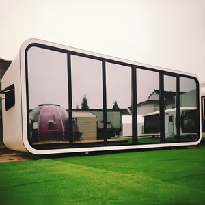 Cápsula espacial Apple Pod de acero de 20 pies y 40 pies, 2 pisos con terraza, contenedor prefabricado para <span class=keywords><strong>el</strong></span> hogar, cabina para baño, supermercado, uso en gimnasio - Product Image 6