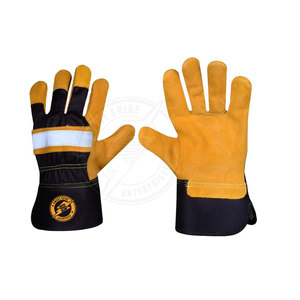 Private Label Good <b>Material</b> Safety Gloves Customized Your Own Design New Arrival Safety Leather Gloves - Product Image 2