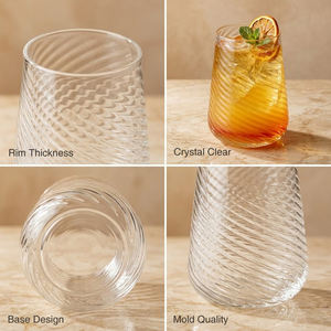 [Holar] Vasos de Vino sin Tallo de Plástico Reutilizables con Diseño de Espiral, Hechos en Taiwán, 20 oz, para Catering, Cafetería y Fiestas - Product Image 4