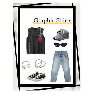 Débardeurs graphiques pour hommes, t-shirts sans manches délavés, style vintage en coton, streetwear décontracté, légers, tendance - Product Image 6