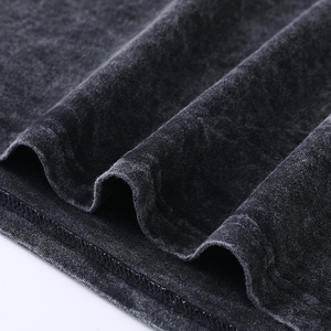 Camiseta Vintage con Logotipo Personalizado, Lavada al Ácido, para Hombre, de Algodón Grueso, Estilo Desgastado, Talla Grande, 100% Algodón - Product Image 4