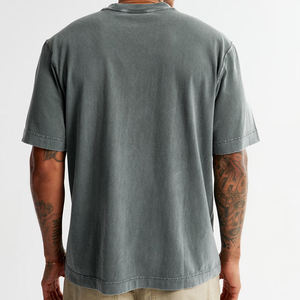 T-shirt jaune pour homme avec poche, 100 % coton mélangé, col rond, manches courtes, décontracté, séchage rapide - Product Image 5