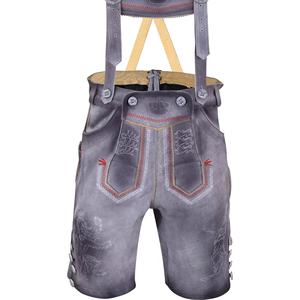 Kurz lederhose เสื้อผ้าบาวาเรียผู้ชายหนังแท้ขนาด XL พร้อมแขนสั้นสำหรับ2025 oktobarfest ฤดู - Product Image 1