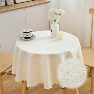 New Arrival Cotton Linen <b>Tablecloth</b> Solid Color Waterproof Oil-Proof Washable Dining Table Cover for Home - Product Image 3