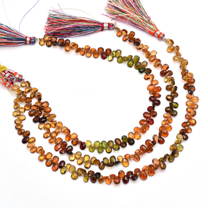 Cuentas de Turmalina Multicolor AAA+ de 6x4mm-7x5mm, Cuentas de Turmalina Natural Petrol, Piedras Preciosas Semipreciosas, Cuentas Facetadas para Joyería - Product Image 4