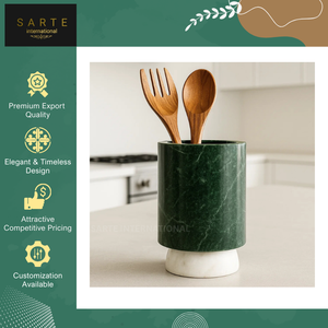 Repose-cuillère de luxe personnalisable en laiton, acier inoxydable, marbre et bois, respectueux de l'environnement, compatible lave-vaisselle - Product Image 6