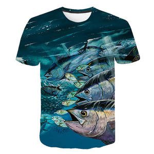 Chemise de pêche personnalisée avec protection UV, polyester respirant, t-shirt de pêche à manches courtes, chemises à sublimation UV - Product Image 5