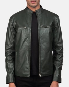 HOMIZON ENTERPRISES – Nouveauté : Blousons en cuir décontractés pour hommes, col montant, fermeture éclair, couleurs personnalisables – Prix abordable - Product Image 2