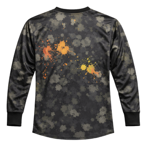 Camiseta de Paintball con Camuflaje Digital, Diseño Neon Splash, Sublimación, Manga Larga, Transpirable, Logotipo Frontal en Malla, Secado Rápido, Ropa de Equipo - Product Image 3