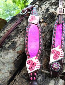 Más Vendido: Conjunto de Aperos de Cuero para Caballo Estilo Western, que incluye Pechopetral, Cabezada, Manta Bareback, Cincha sin Armação y Forro Polar - Product Image 3