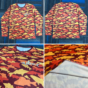 Camisa de Pesca para Hombre, Manga Larga, Estampado por Sublimación, UPF 50, Secado Rápido, Poliéster, Ropa para Actividades al Aire Libre - Product Image 6