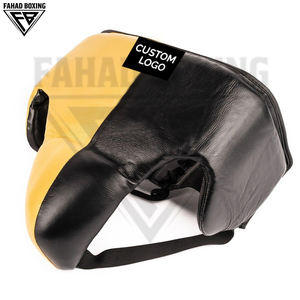 Protector Inguinal de Piel Sintética PU de Primera Calidad en Color Amarillo y Negro, Nuevo, Cómodo y Personalizado para Hombres, Ropa de Boxeo - Product Image 3
