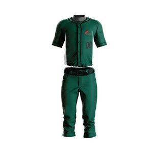 Men Baseball Uniform Full Team Set Including Jersey Pants Custom Logo Number Print Breathable Lightweight Durable Sports Wear - Product Image 1