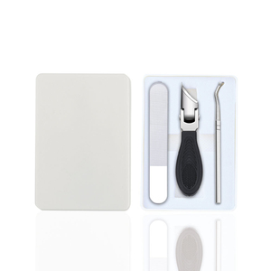 Kit de pédicure professionnel en acier inoxydable de qualité médicale supérieure, comprenant 4 paires de coupe-ongles à ressort unique pour ongles épais, prix compétitif - Product Image 4