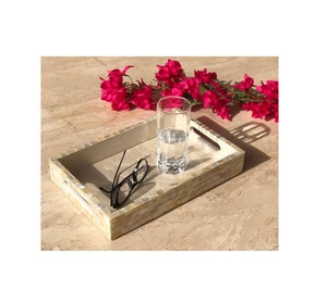 Plateau décoratif de luxe en nacre naturelle, idéal pour mariage, vente en gros, artisanat – Nouveauté très demandée - Product Image 6