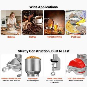 Molinillo de Café Manual High Hopper para Granos, Especias, Café en Grano y Nueces - Product Image 2