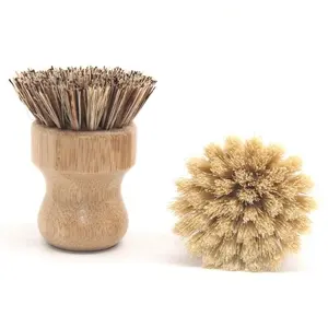 Brosses de nettoyage de cuisine portables en bambou naturel Kaneka à prix compétitif