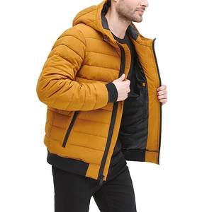 Wholesale <b>Cheap</b> Price Warm Puffer Mens Bomber <b>Jackets</b> <b>Winter</b> Custom Outdoor Coats Fabric <b>jacket</b> for men - Product Image 5