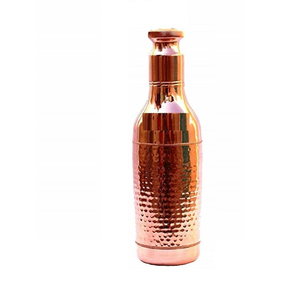 <b>Hot</b> Selling Hammered Pure Copper Water Bottle 1000ml Handcrafted Ayurvedic Leak-Proof Drinking <b>Flask</b> For Health Yoga & Gifting - Product Image 1