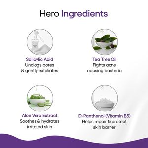 Gel nettoyant visage Acmed Pimple Care pour peaux acnéiques et grasses avec acide salicylique, huile d'arbre à thé et aloe vera, nettoyant doux - 70g - Product Image 3