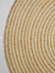 <b>Round</b> Natural <b>Carpet</b> Braided Jute Rug for Home Decor Traditional Handmade Jute Rug Handwoven Jute Rug At Best Price - Product Image 3