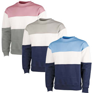 Sudadera de cuello redondo lisa de manga larga informal de talla grande para hombre, personalizada por proveedor, al por mayor - Product Image 4