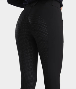 Pantalons d'équitation pour femmes, grip intégral, professionnels, respirants, tissu extensible, fabrication OEM. - Product Image 5