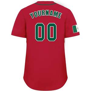 เสื้อเบสบอลเม็กซิโกแบบปรับแต่งได้ ชื่อและหมายเลขส่วนตัว แขนสั้น ชุดแฟนคลับเม็กซิกันสำหรับทีม - Product Image 4