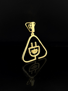Pendentif Hip-Hop Premium pour Homme The Ice Legacy avec Breloque Diamant CZ, Perle d'Imitation, Alliage Plaqué Or et Or Rose - Product Image 3