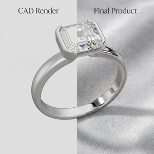 Custom Women's S925 <b>Silver</b> <b>Emerald</b> Cut VVS D Moissanite Luxury Rhodium Plated Wedding Engagement <b>Ring</b> for Anniversary Party - Product Image 6