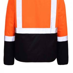 เสื้อแจ็คเก็ตผู้ชายสำหรับฤดูหนาว ผ้าฝ้ายเนื้อนุ่ม สะท้อนแสง มองเห็นได้ชัดเจน มีแผ่นเสริมกันน้ำ สำหรับงานจราจรบนถนน - Product Image 3