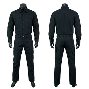 Mens Tactical Security Uniform 250 GSM Durable Cotton Polyester Navy Blue Utility Shirt <b>Pant</b> Embroidered Logo - Product Image 2