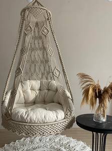 Columpio de macramé, Silla colgante, Hängesessel, Silla columpio, Columpio balancín de macramé - Product Image 2
