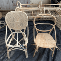 Tabouret de bar moderne en rotin tressé, best-seller, pour cuisine, salle de bain et repas en plein air, finition couleur miel, mobilier de maison