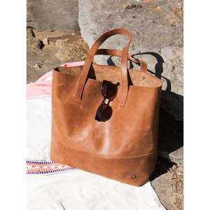 Bolsos de Compras y para Fiestas para Mujer, Ecológicos, Duraderos, Hechos a Mano, de Cuero de Búfalo Auténtico, Regalos de Aniversario - Product Image 4