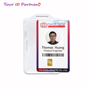 ที่ใส่บัตรพลาสติกแข็งป้ายชื่อป้ายชื่อป้ายชื่อแนวตั้งหลากสี - Product Image 3