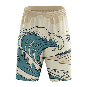 Pantalones Cortos Deportivos Transpirables de Malla para Hombre, Talla Grande, Corte Ajustado, Diseño Estampado Sublimado, Logotipo Personalizado - Product Image 1