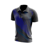 Logo personnalisé en tricot 100 % polyester de haute qualité pour chemise, uniforme d'entreprise décontracté pour homme, vente en gros OEM