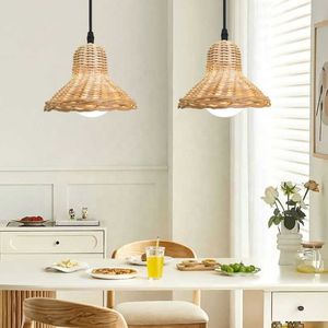 Abat-jour en rotin naturel, tissé à la main, pour suspension luminaire, idéal pour la décoration intérieure de cafés et de complexes hôteliers, fabricant OEM - Product Image 3