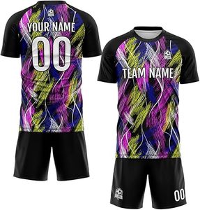 Uniforme de Fútbol de Último Diseño 100% Poliéster, Nuevo Estilo, Profesional para Adultos, Calidad Premium, Color Personalizado, Secado Rápido, Logotipo Personalizado - Product Image 1