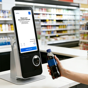 Topwise 15.6 Inch Android 15 Indoor Self Checkout Kiosk 2D QR Scanner <b>POS</b> <b>System</b> 1920X1080 Resolution 64GB Storage Facial SDK - Product Image 2