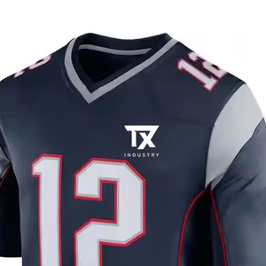 Maillot de football américain personnalisé, uniforme de football américain, 100% polyester, vêtements de sport pour hommes, sublimation, maillot original - Product Image 4